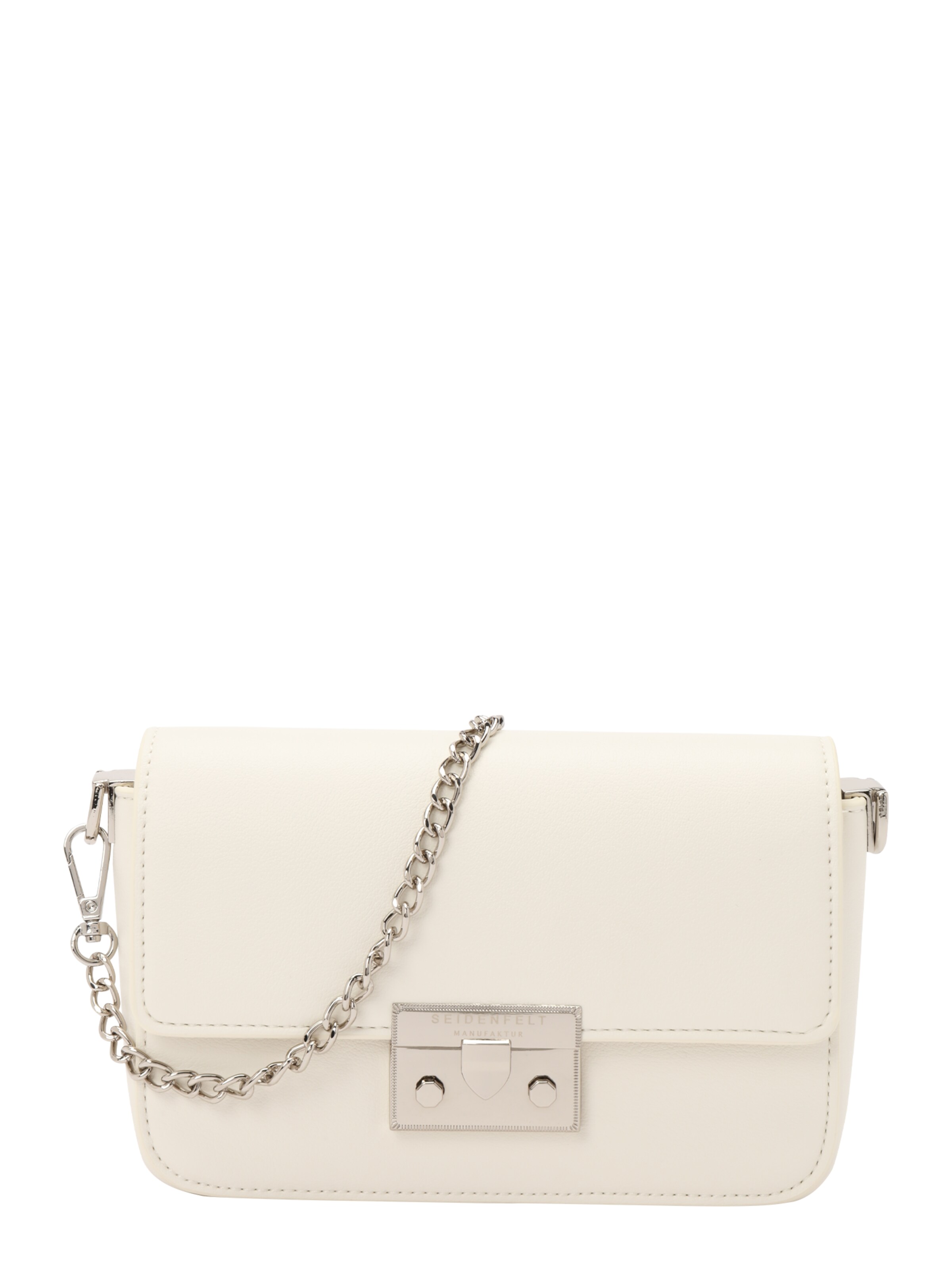 Seidenfelt Crossbody bag in White: front
