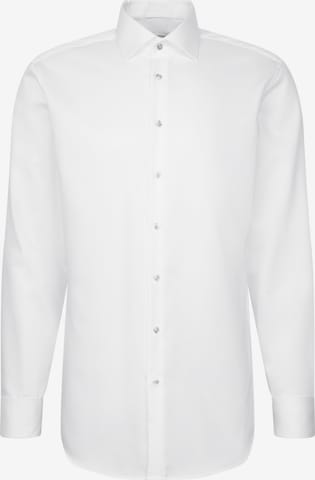 Coupe regular Chemise business SEIDENSTICKER en beige : devant