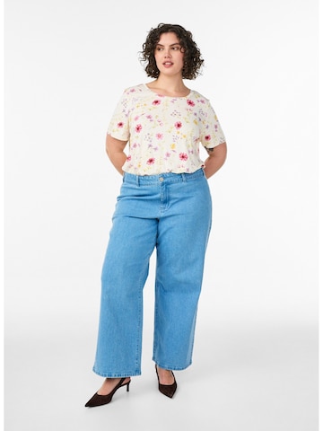 Zizzi Shirt 'VMalis' in Wit