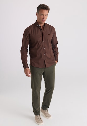 Felix Hardy Regular fit Риза в кафяво