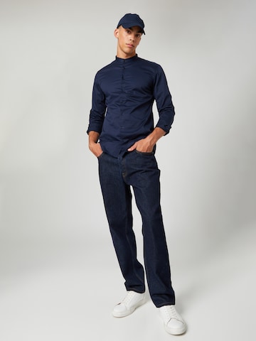 Guido Maria Kretschmer Men Regular Fit Hemd 'Tristan' in Blau