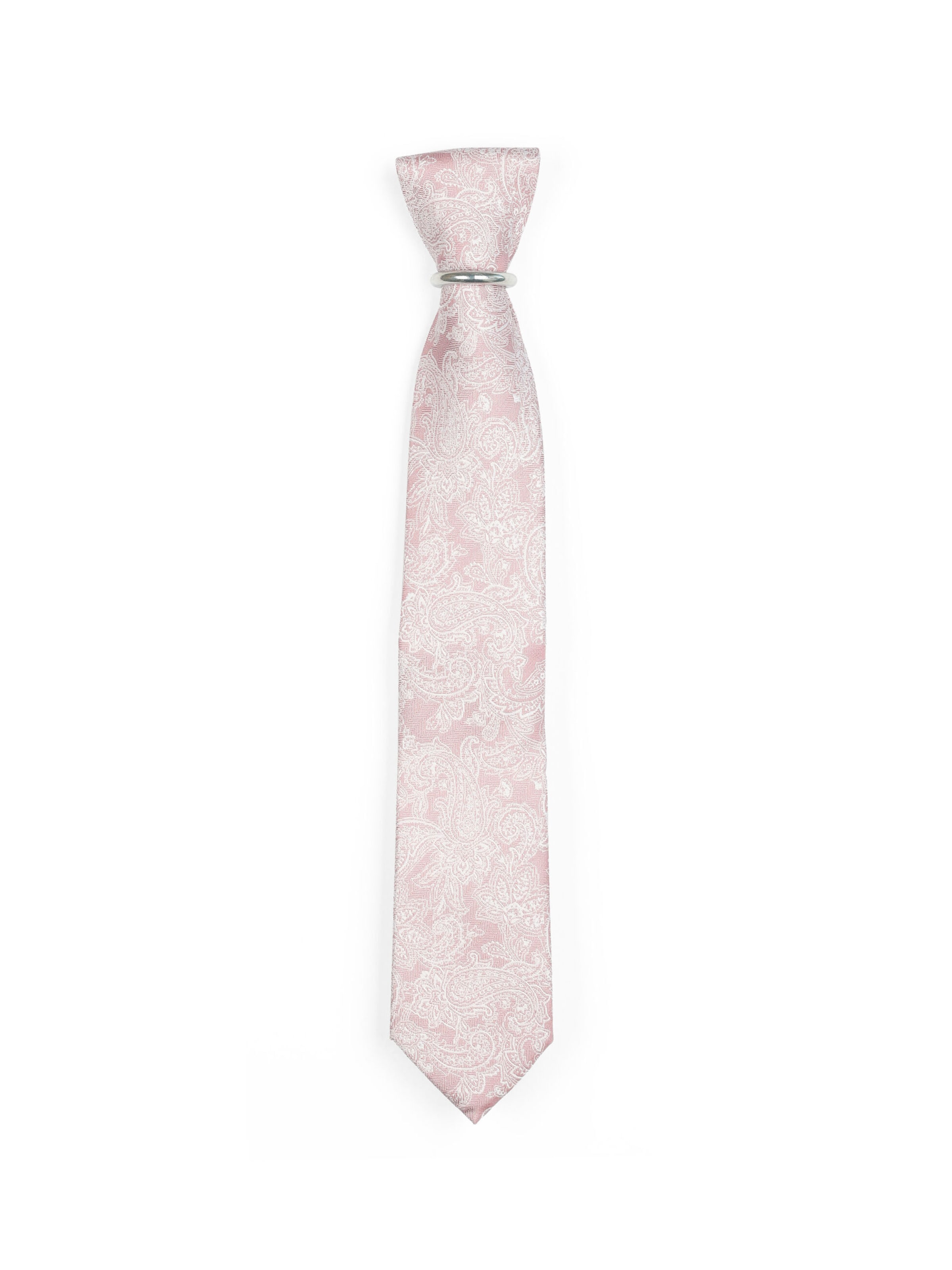 Real Guys Set: Krawatte und Einstecktuch in Pink: Vorderseite