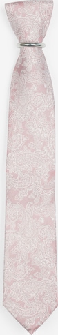 Real Guys Set: Krawatte und Einstecktuch in Pink: Vorderseite