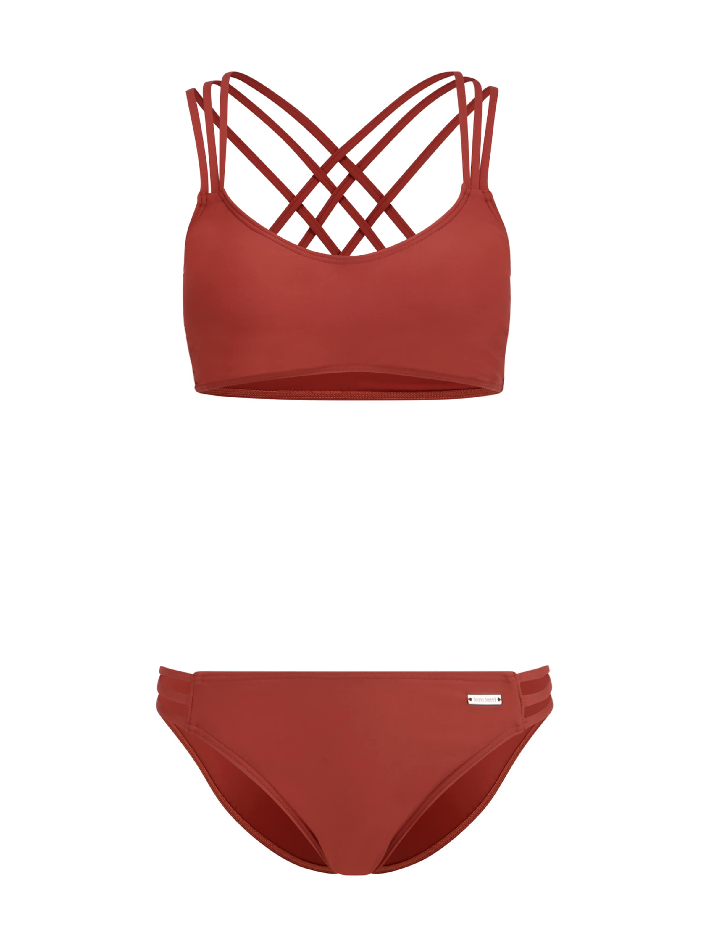 Bustier Bikini Bruno Banani en marron : devant