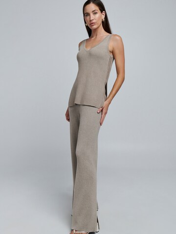 BWLDR Wide Leg Housut 'ELENOR' värissä beige