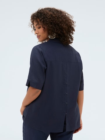 Chemisier Fiorella Rubino en bleu