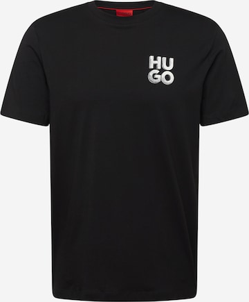 T-Shirt 'Detzington241' HUGO en noir : devant