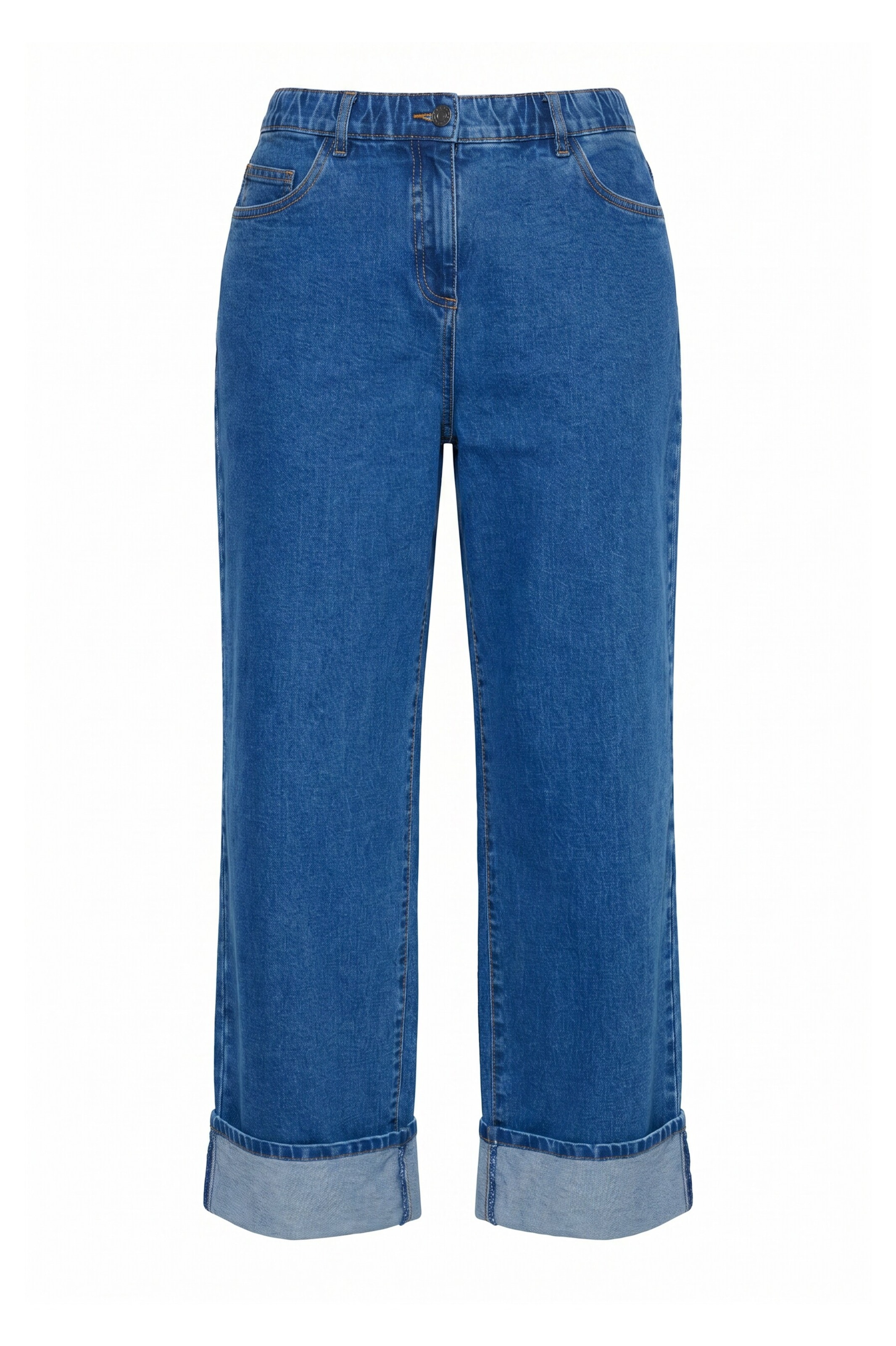 Ulla Popken Jeans in 32-34/Regular in blue denim, Produktansicht