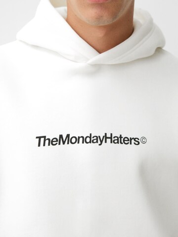Sweat-shirt Bershka en blanc