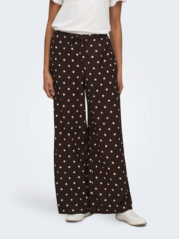 JDY Loose fit Pants 'JDYDEBBIE' in Brown: front