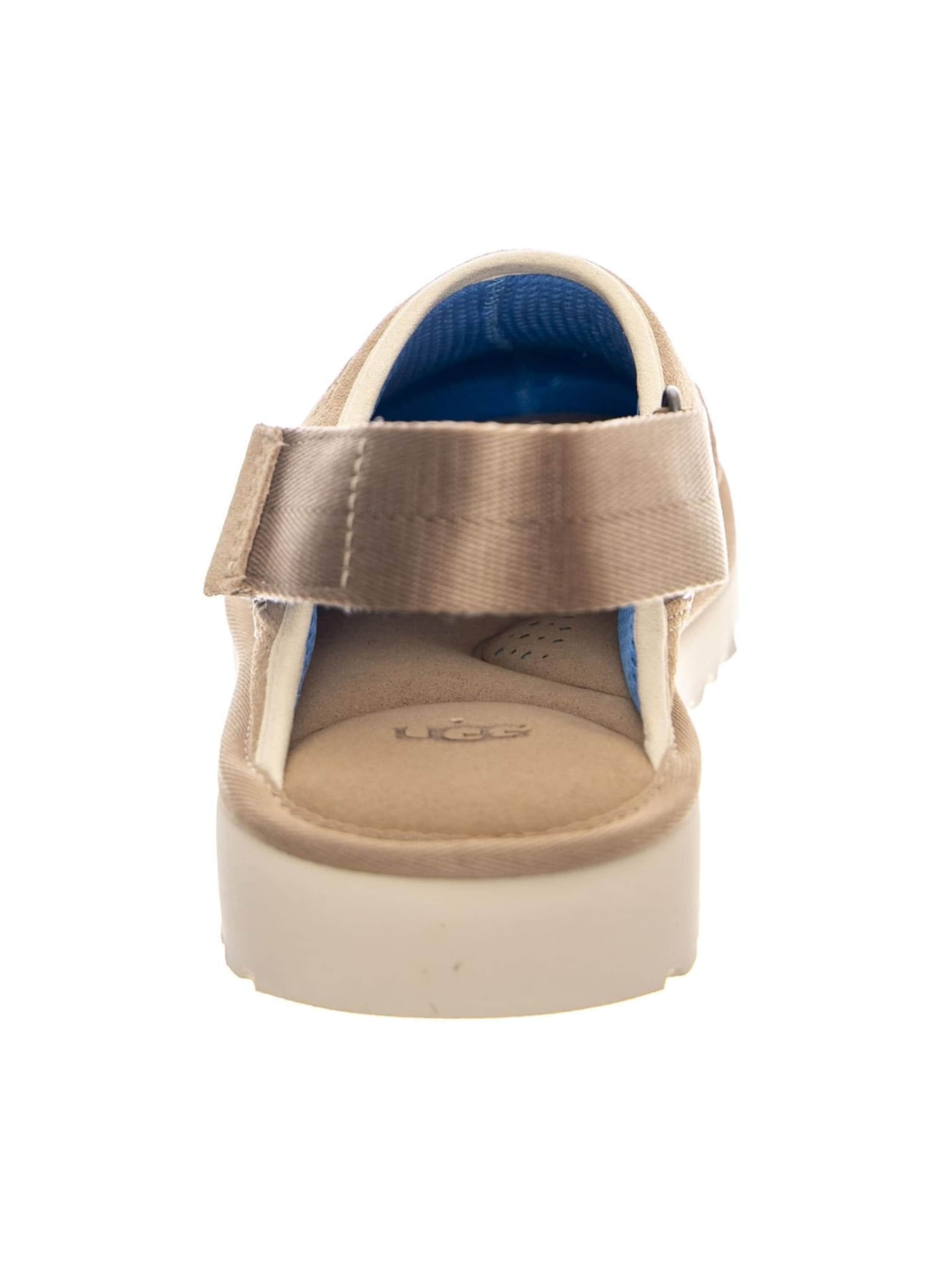 UGG Sandal 'Mount Hope Fleece Sand Santorni' in Beige