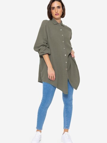 SASSYCLASSY Bluse 'lange Variante'‌‌‌‌‌‌ in Grün