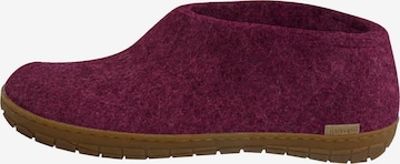 Glerups Hausschuh 'Honey' in Lila: Vorderseite