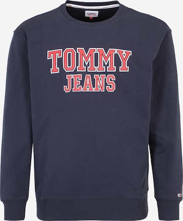 Tommy Jeans Plus Collegepaita värissä sininen: edessä