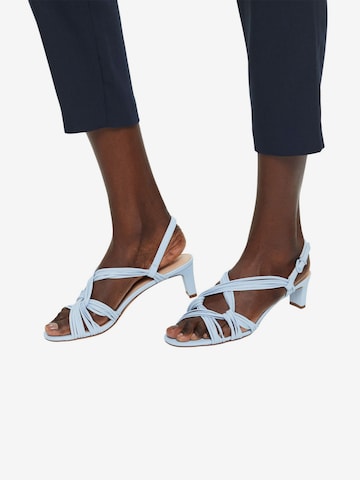 ESPRIT Sandalen met riem in Blauw