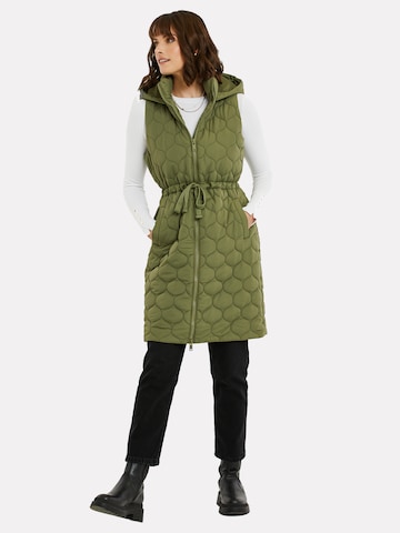 Gilet 'Crush' di Threadbare in verde