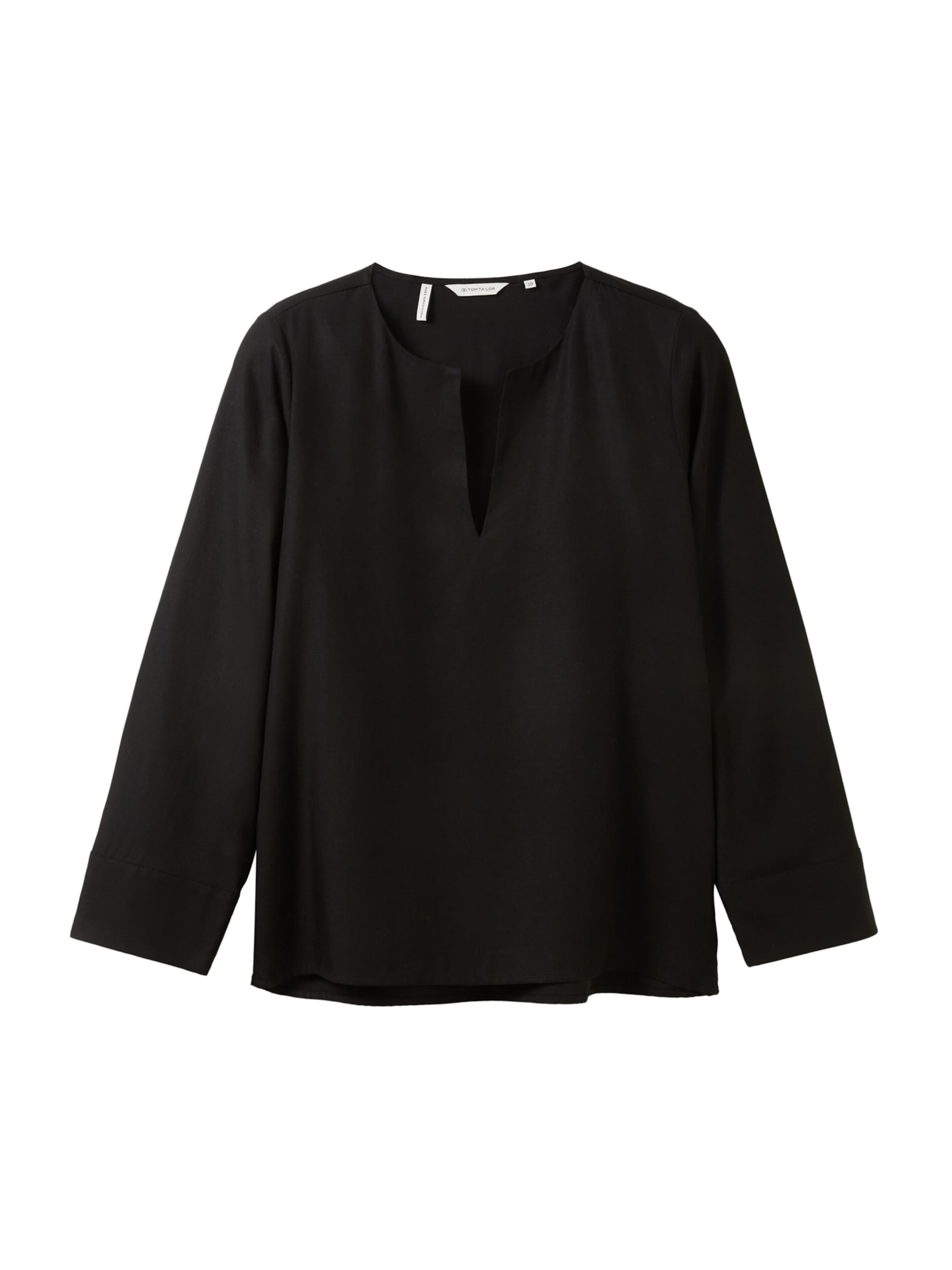 TOM TAILOR Μπλούζα σε μαύρο: μπροστά