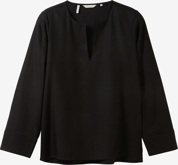 TOM TAILOR Blouse in Zwart: voorkant