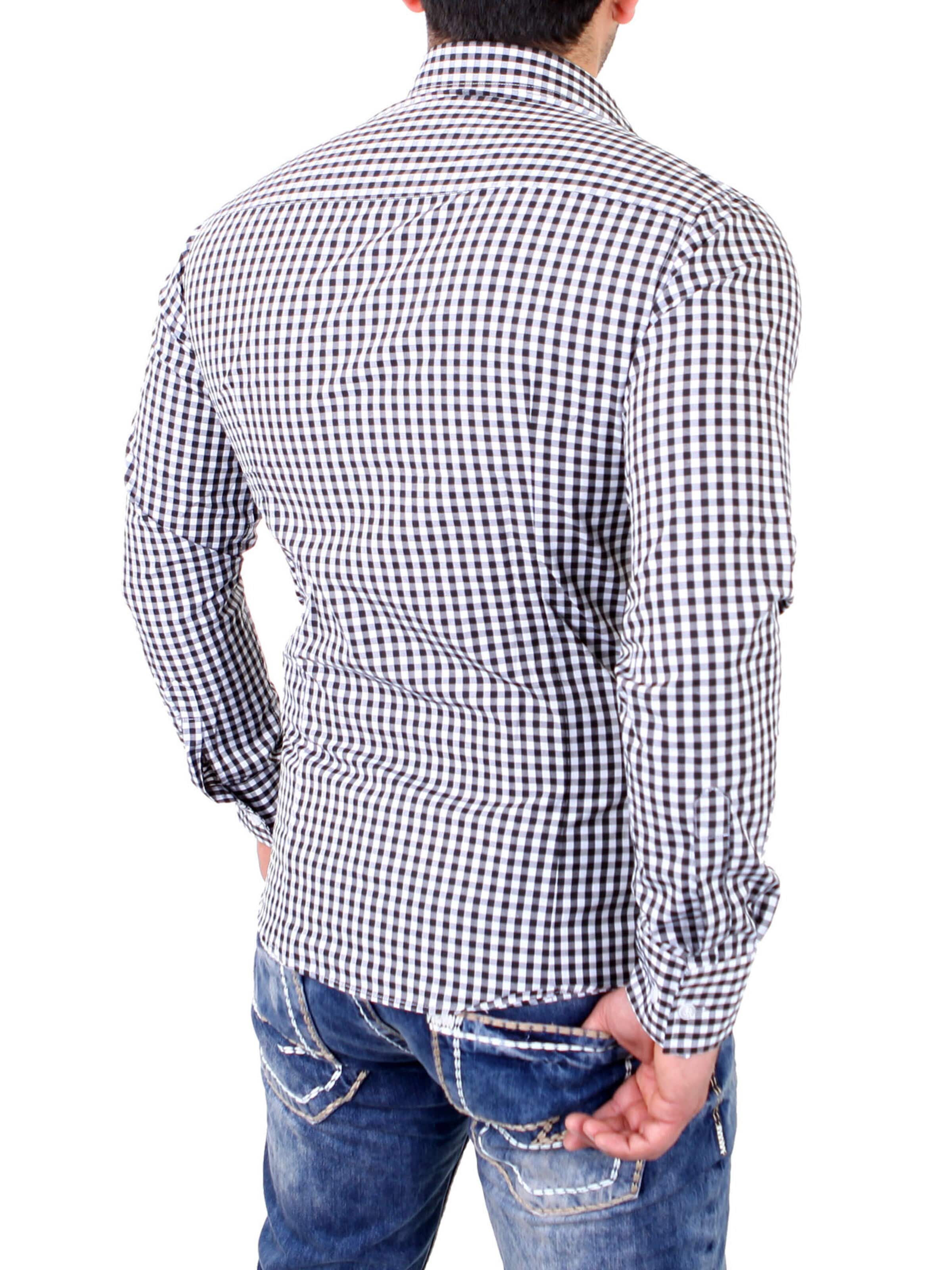 Reslad Slim fit Button Up Shirt 'RS7007' in Black