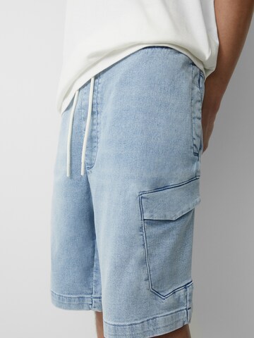 Pull&Bear Loosefit Shorts in Blau