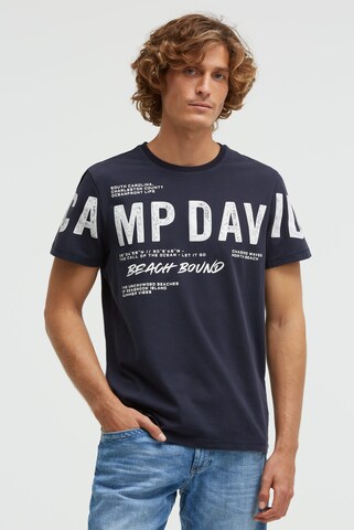 CAMP DAVID Shirt in Blue: front
