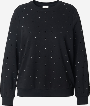 ONLY Carmakoma Sweatshirt 'CARGLOBE' i sort: forside