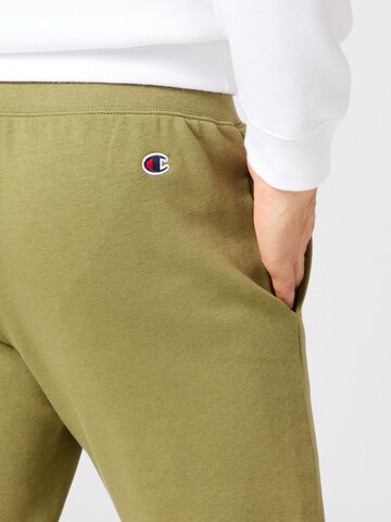 Champion Authentic Athletic Apparel Zúžený Kalhoty – zelená