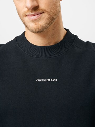 Calvin Klein Jeans Mikina – černá