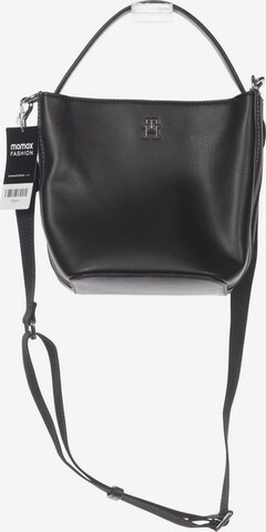 TOMMY HILFIGER Handtasche klein Leder One Size in Schwarz: predná strana