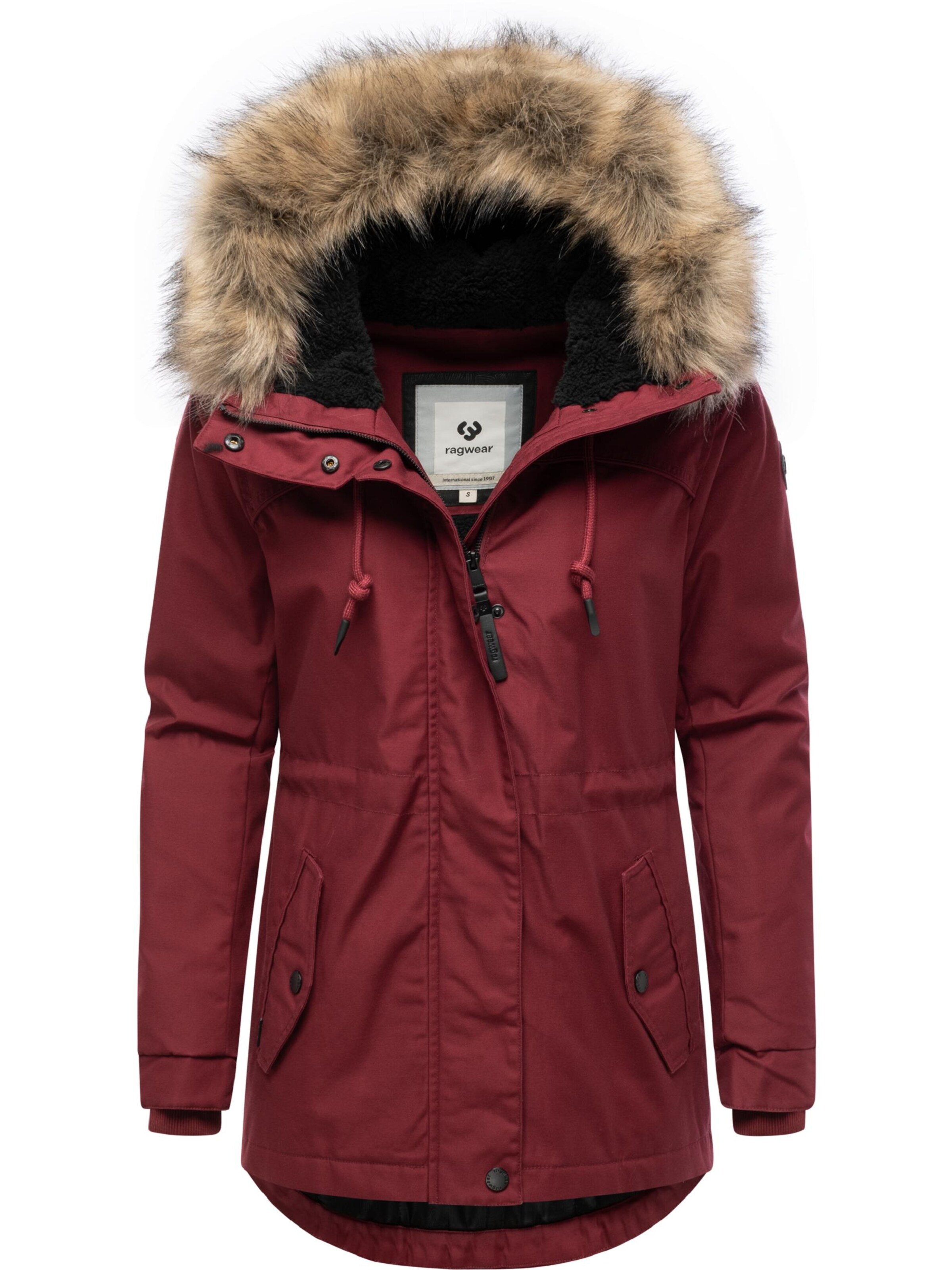 Parka invernale 'Tawny Short' di Ragwear in rosso