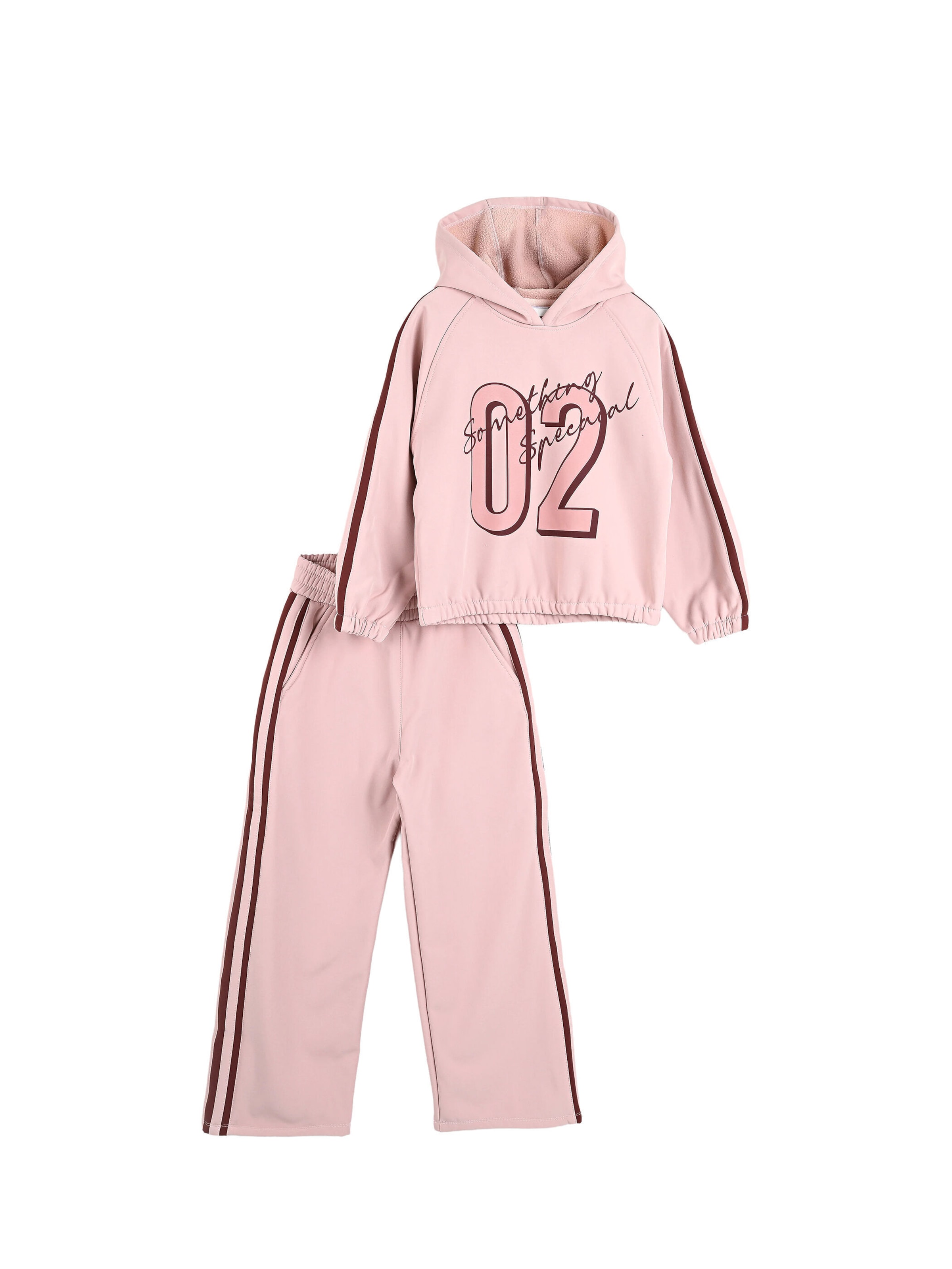 Solang Freizeitanzug sportlich moderner Tracksuit in Pink: Vorderseite