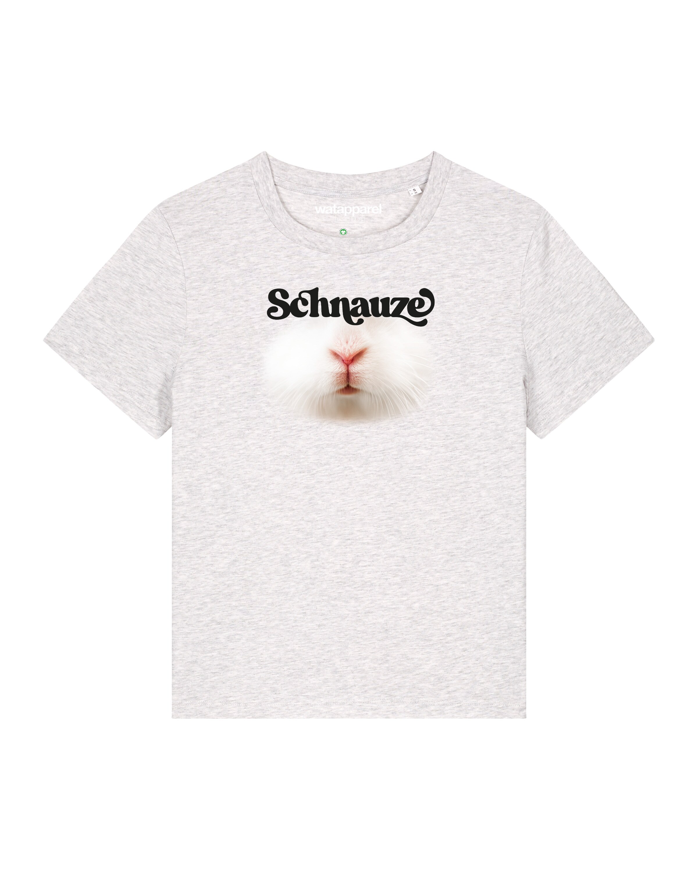 Watapparel T-Shirt 'Schnauze' in Weiß: Vorderseite
