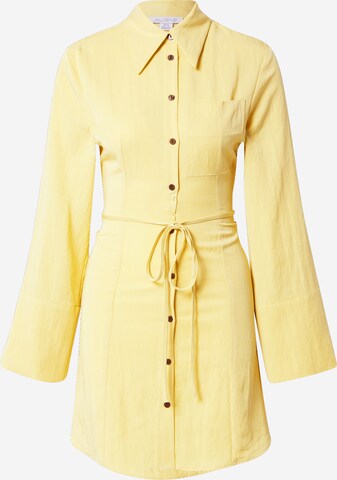 Aligne Skjortklänning 'Fujiko' i gul: framsida