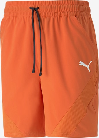 PUMA regular Παντελόνι φόρμας σε πορτοκαλί: μπροστά