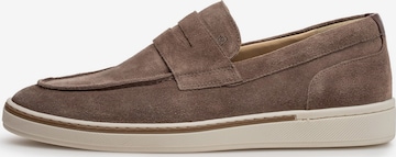 Floris van Bommel Mocassins 'Bora 04' in Bruin: voorkant