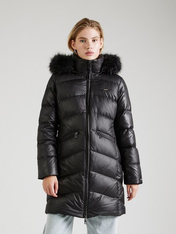 Manteau d’hiver Calvin Klein en noir : devant