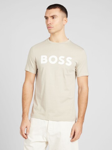 BOSS T-Shirt 'Thinking 1' in Beige: predná strana