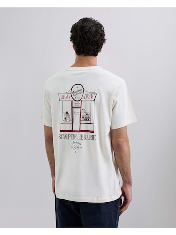 Scalpers Shirt 'Librairie' in Beige: voorkant