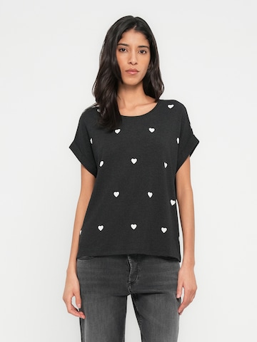 ONLY Póló 'ONLMOSTER' - fekete: elől