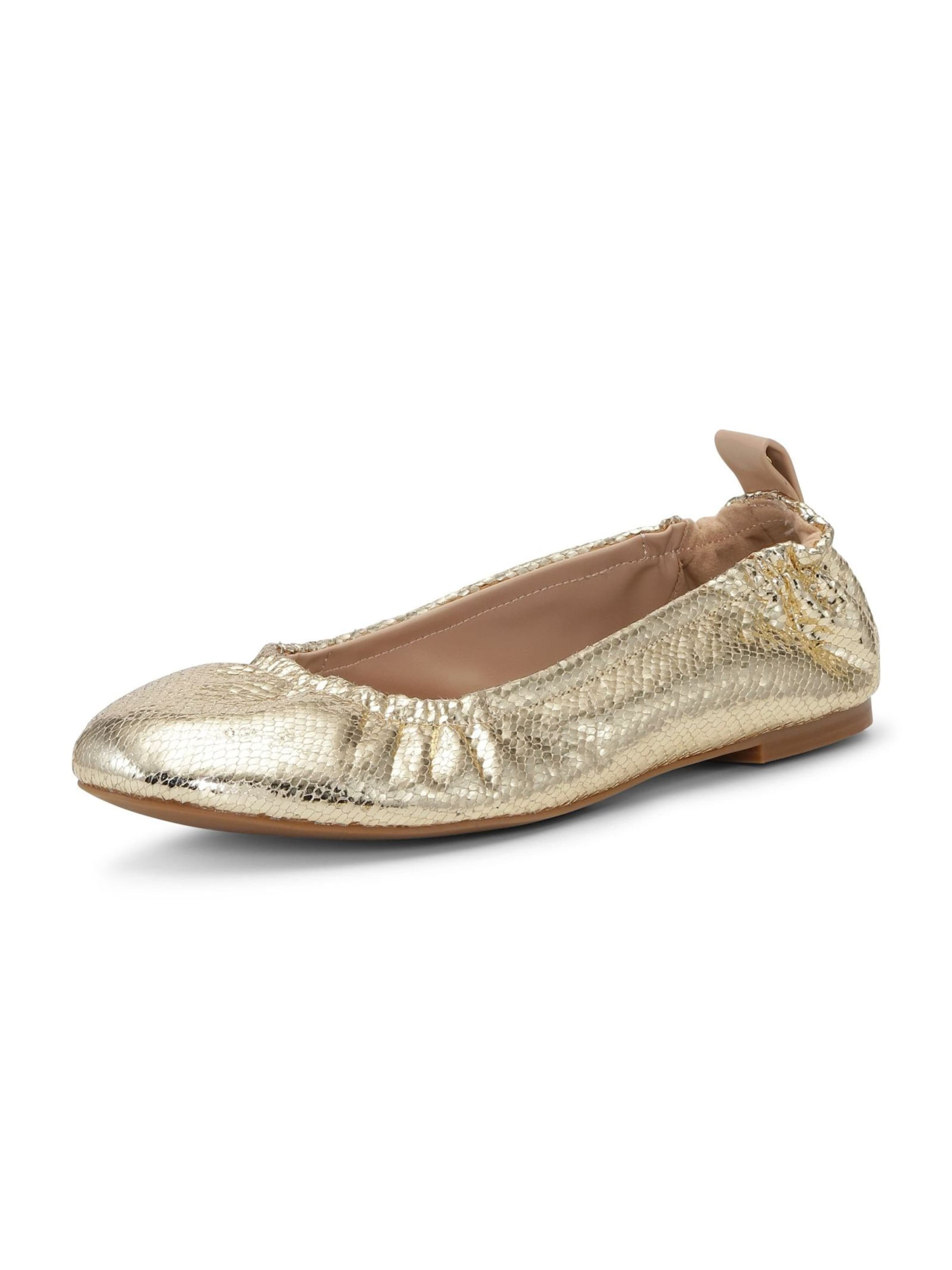 ILSE JACOBSEN Ballet Flats 'Panora01' in Gold: front