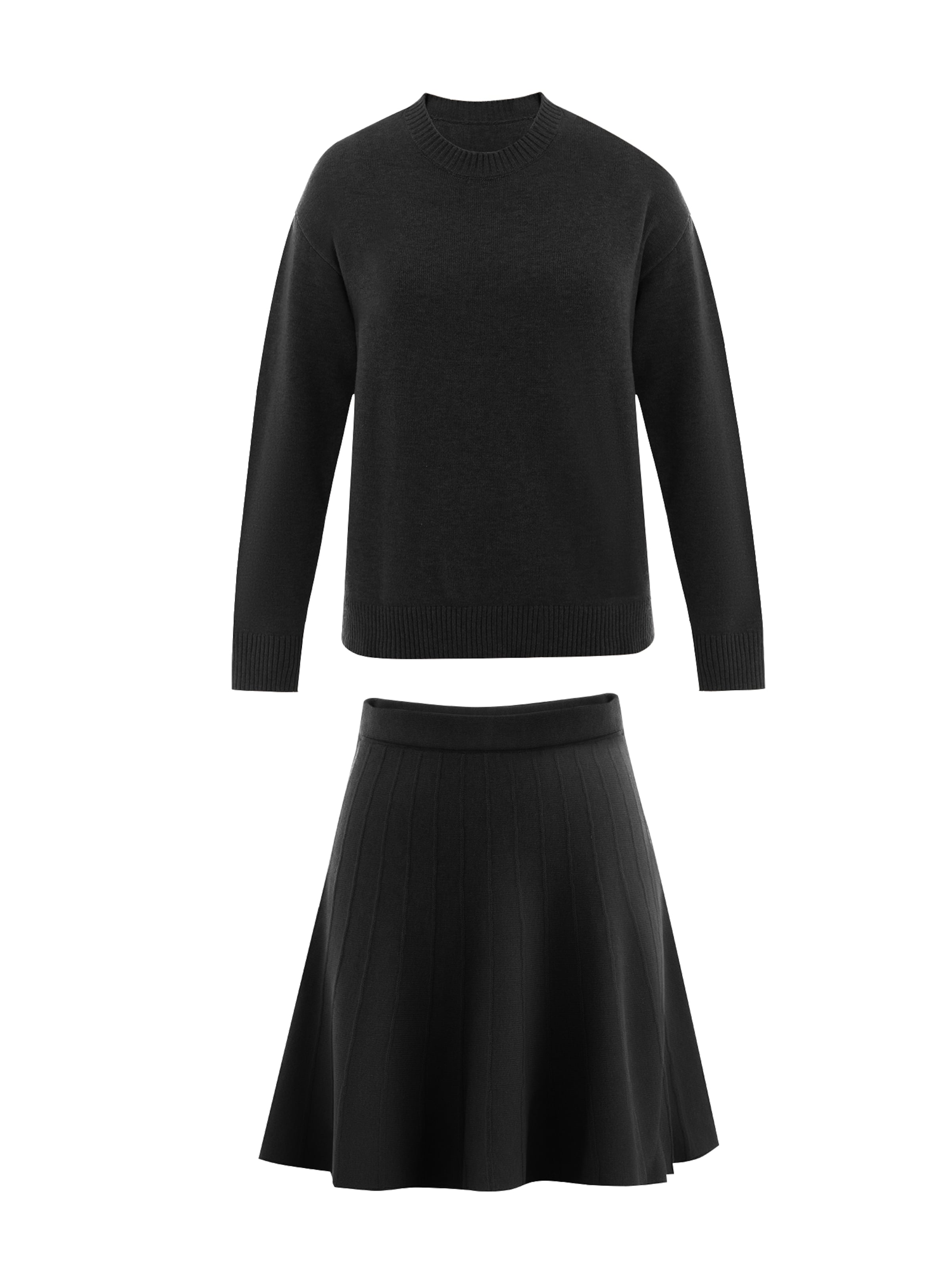 Imily BelaKostim - crna boja: prednji dio