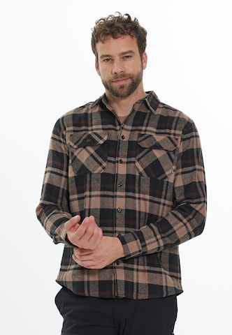 Whistler Regular fit Functioneel overhemd in Bruin: voorkant