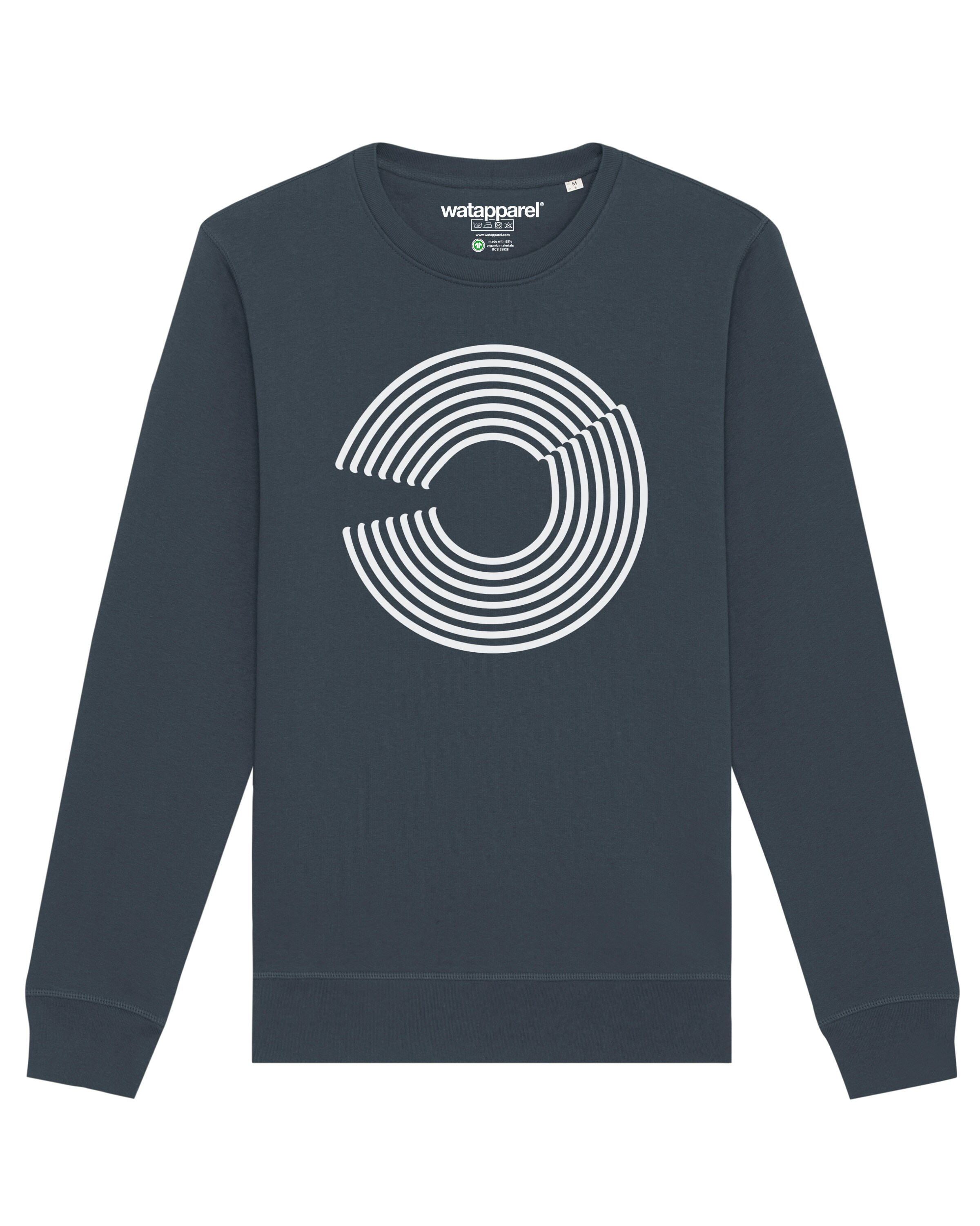 Watapparel Sweatshirt 'Abstract 01' in Grijs: voorkant