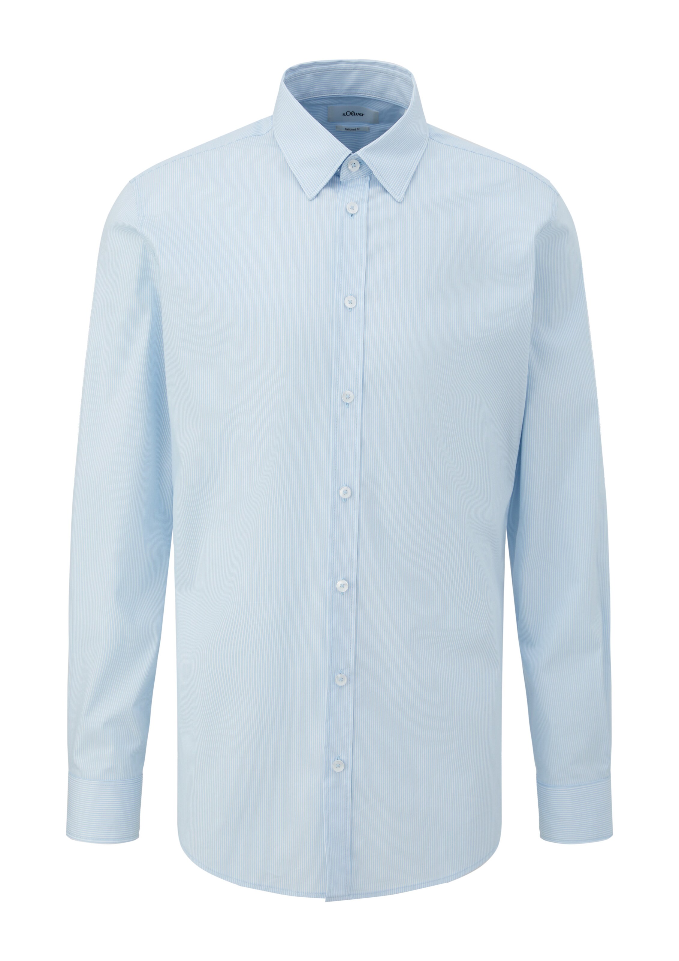 s.Oliver BLACK LABEL Slim fit Overhemd in Blauw: voorkant