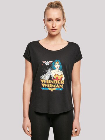 T-shirt 'DC Comics Wonder Woman Posing' F4NT4STIC en noir : devant