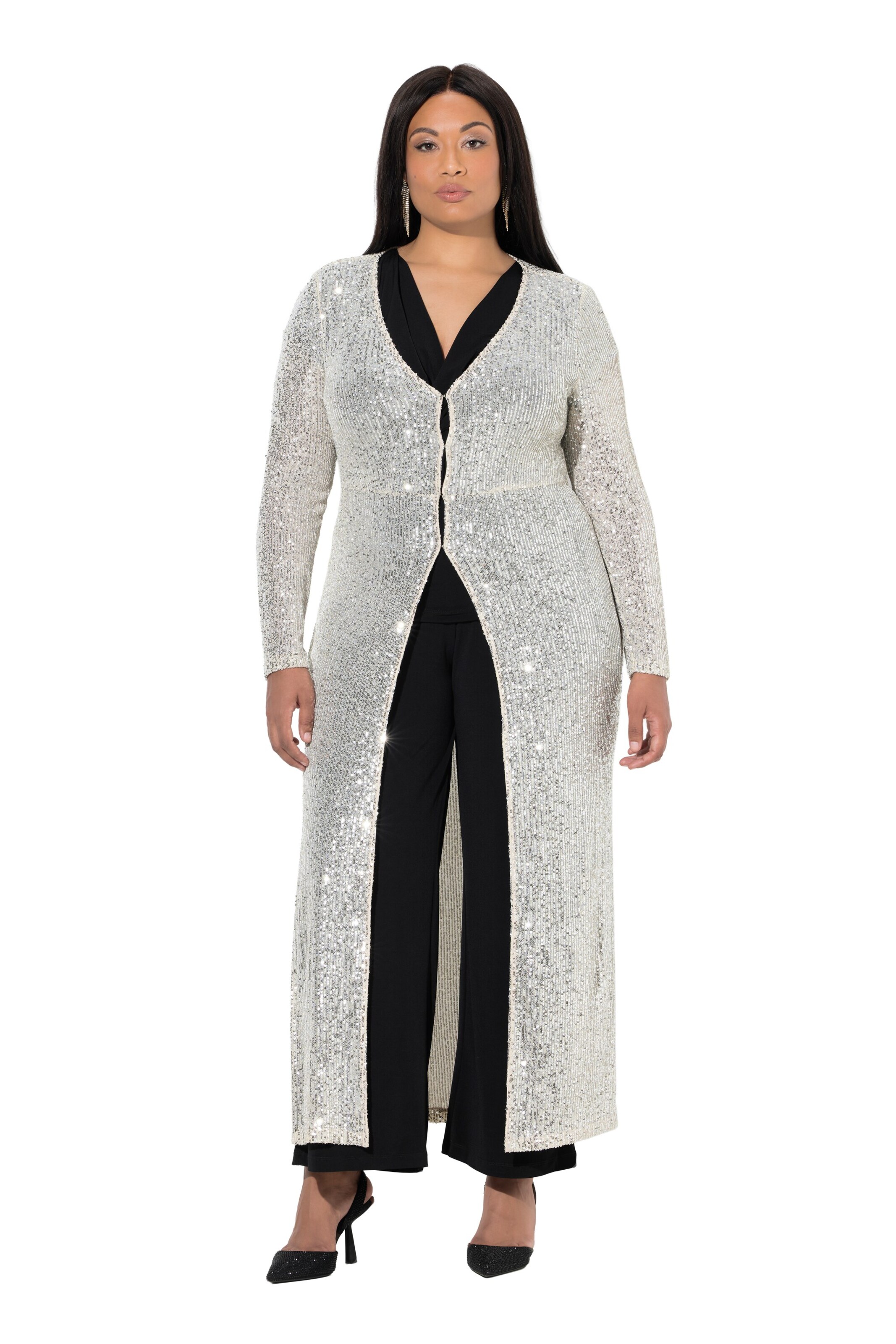 Ulla Popken Between-season jacket in Beige: front