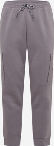 ADIDAS SPORTSWEAR Workout Pants 'Essentials Brandlove Fleece' in Grey: front