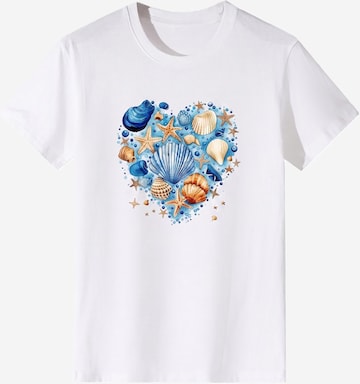 LapaPlus Shirt 'Women's Short Sleeve Shirt Summer Tops' in White: front