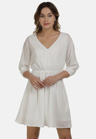 Robe-chemise DreiMaster Klassik en blanc : devant