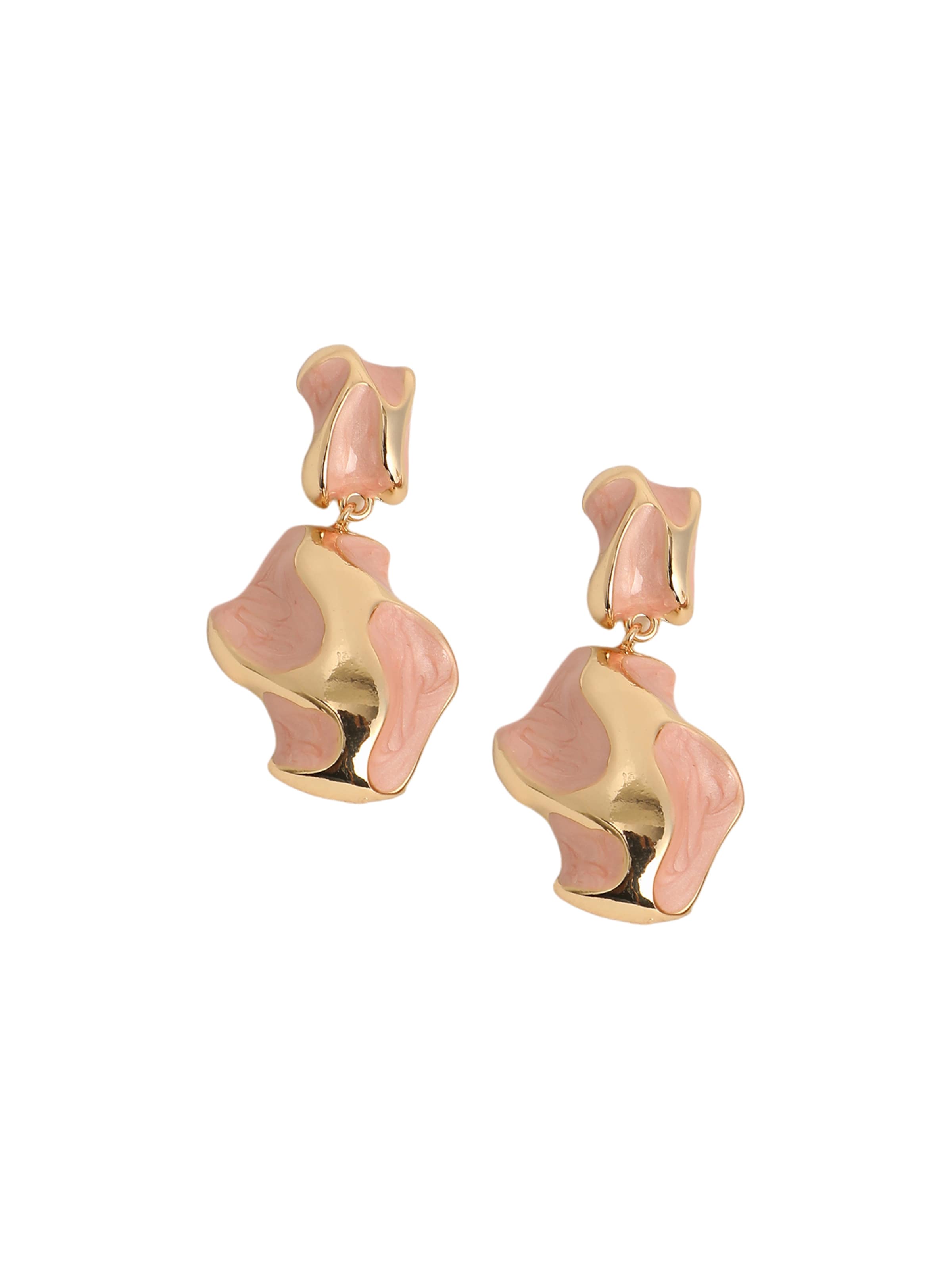 Boucles d'oreilles 'Oona' SOHI en rose : devant